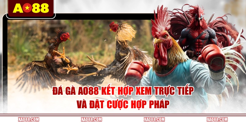 Đá gà AO88 kết hợp xem trực tiếp và đặt cược hợp pháp