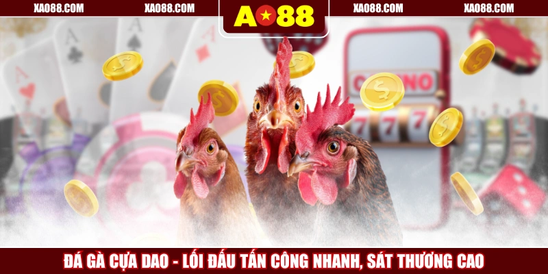 Đá Gà Cựa Dao - Lối Đấu Tấn Công Nhanh, Sát Thương Cao